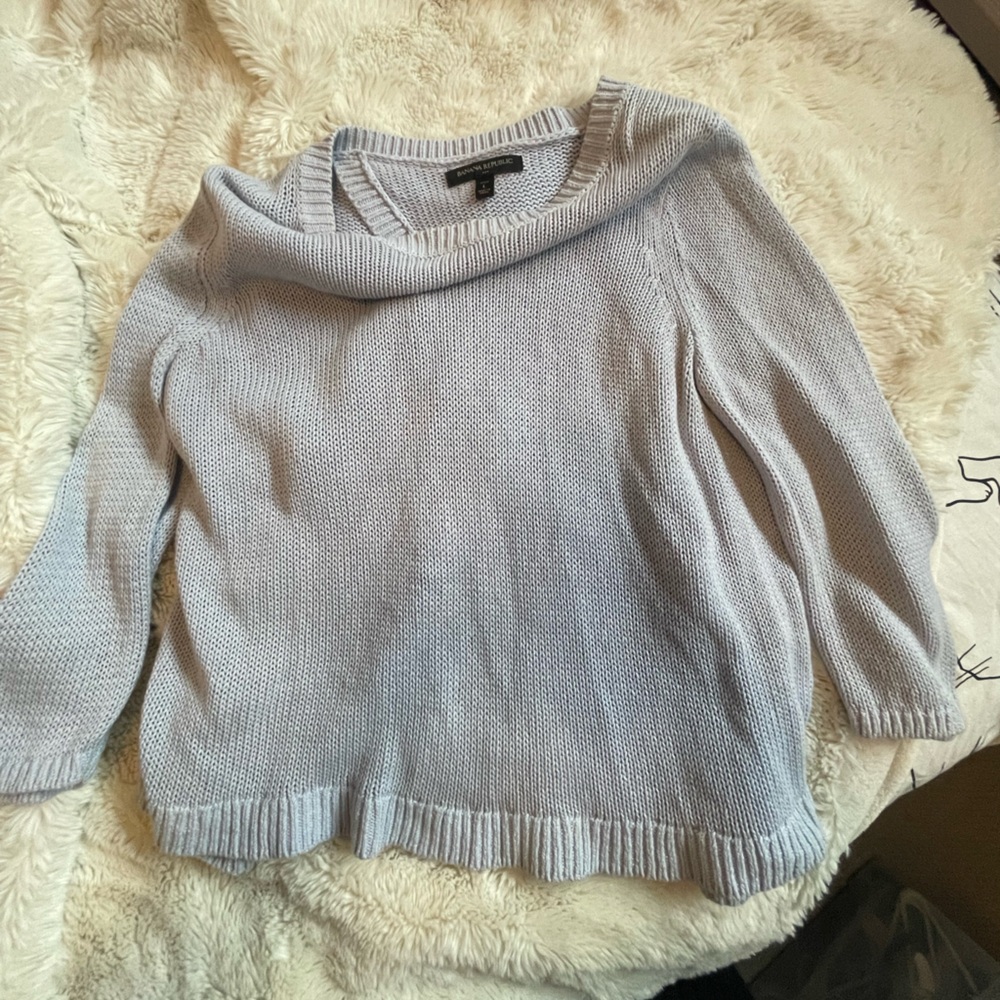 Banana Republic baby blue sweater